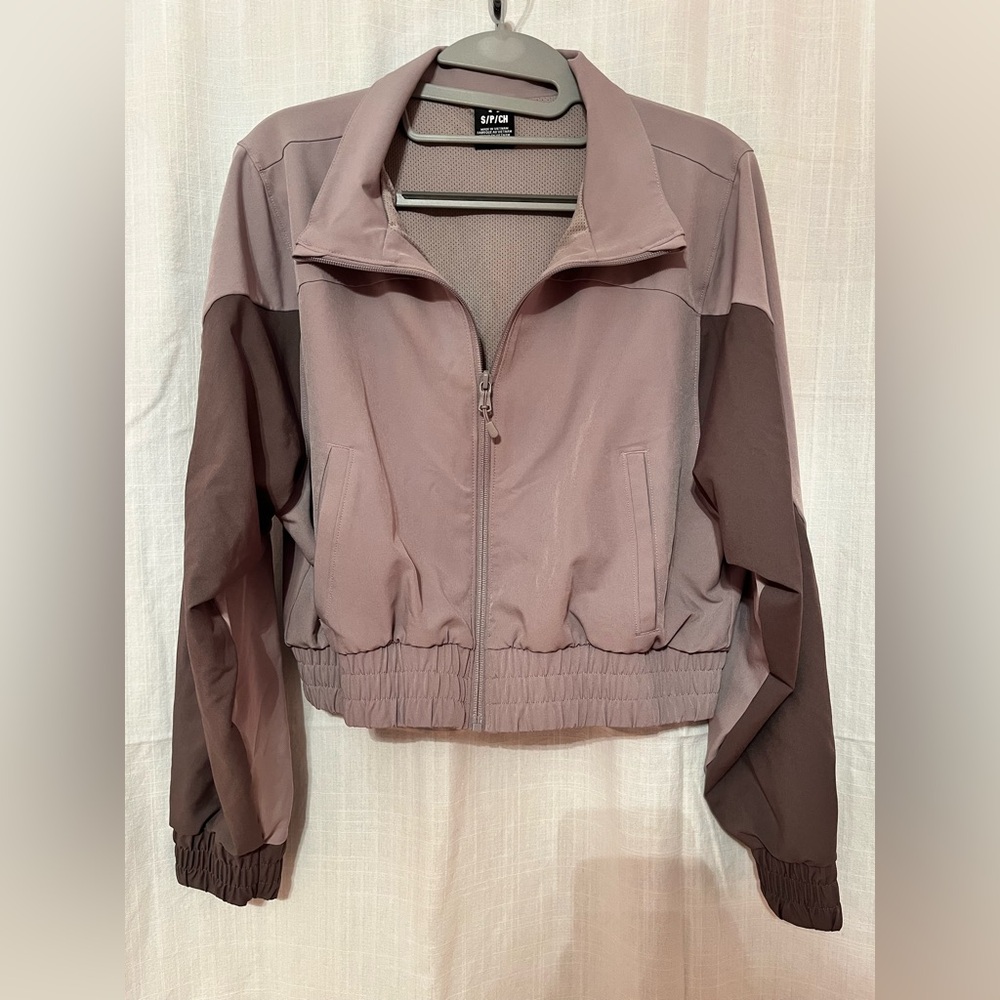Under Armour Women's Mauve and Brown Bomber Jacket